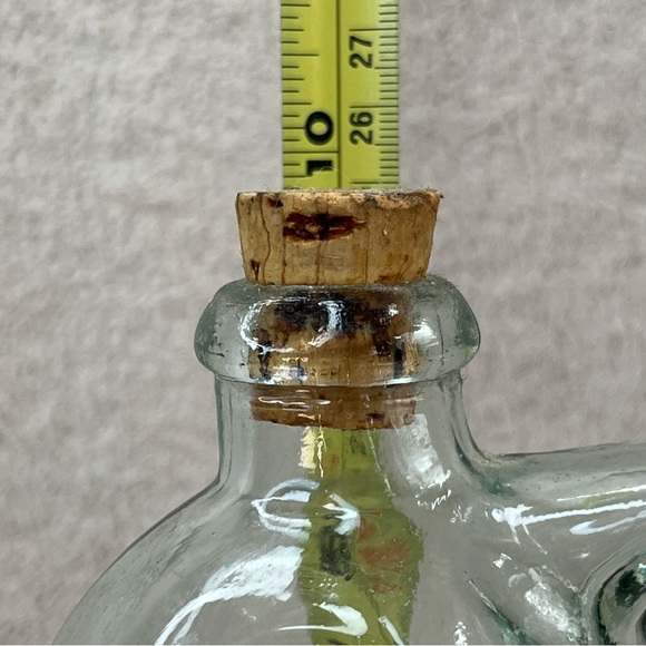 Vintage Glass Bottle w/Cork Gin Xoriguer-Mahon-Menorca, Spain-16oz-Vtg-90s-Retro - Picture 9 of 13